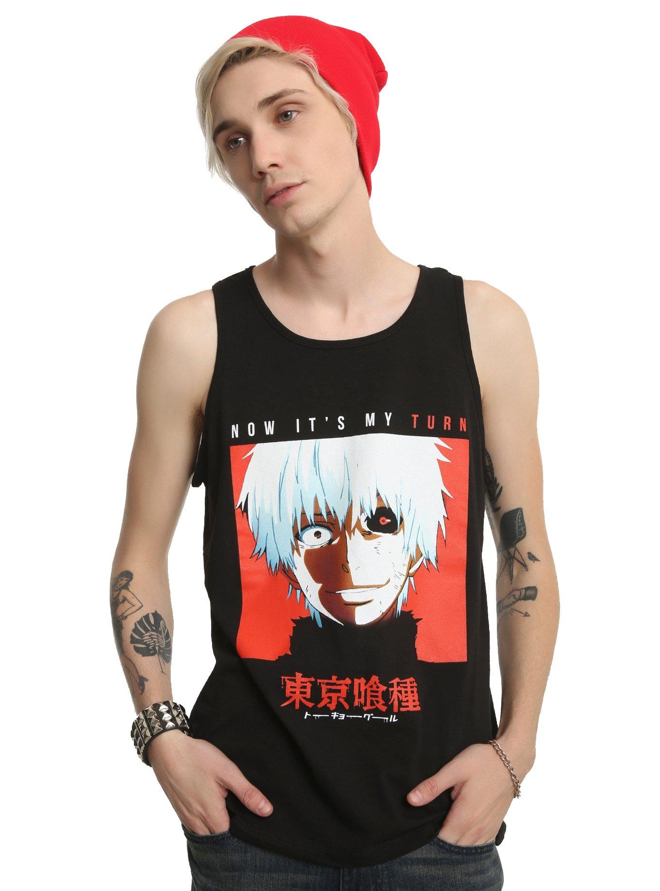 Tokyo Ghoul Now It's My Turn Ken Kaneki Tank Top, BLACK, hi-res