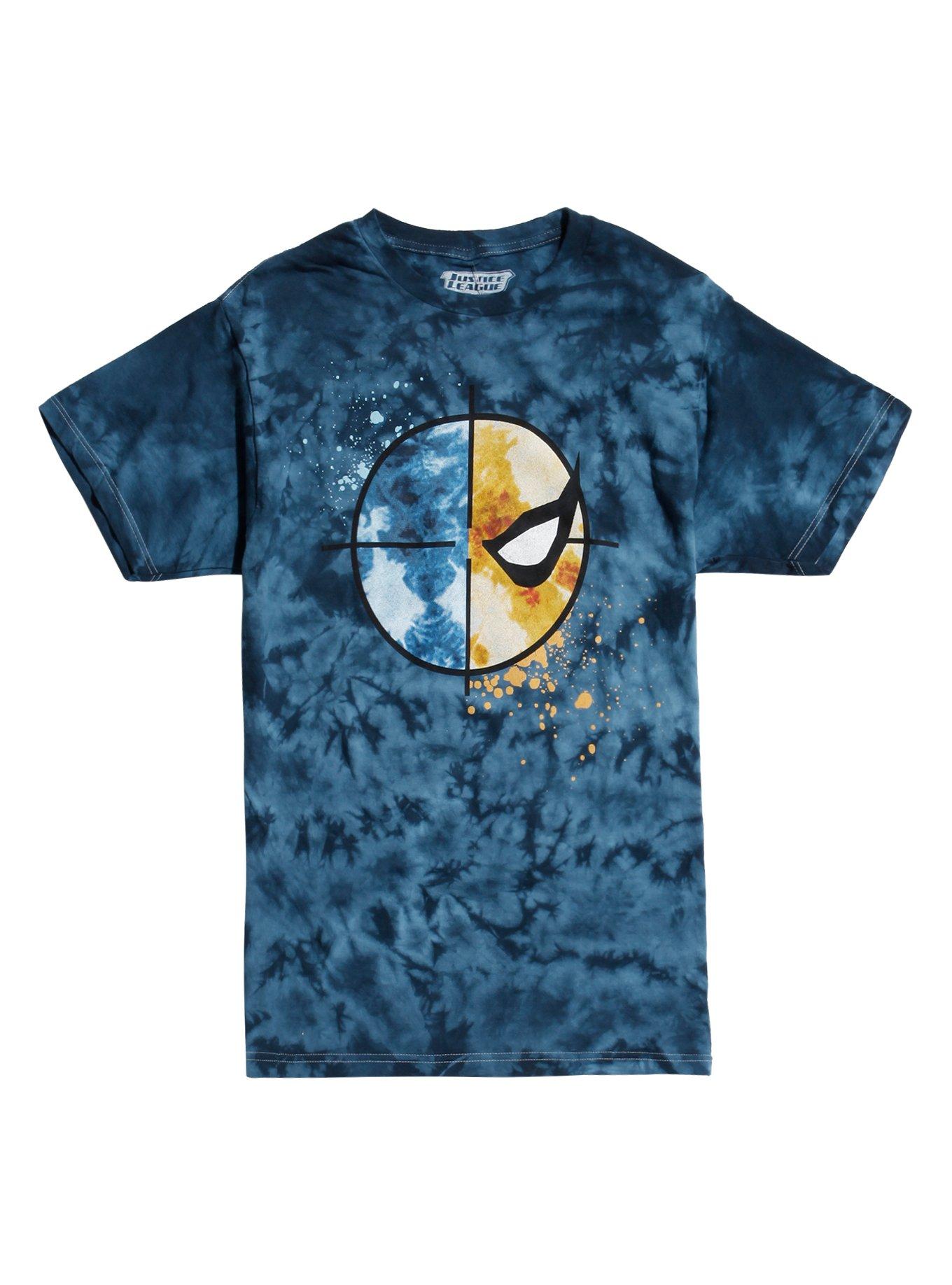 DC Comics Justice League Deathstroke Tie Dye Target T-Shirt, BLUE, hi-res