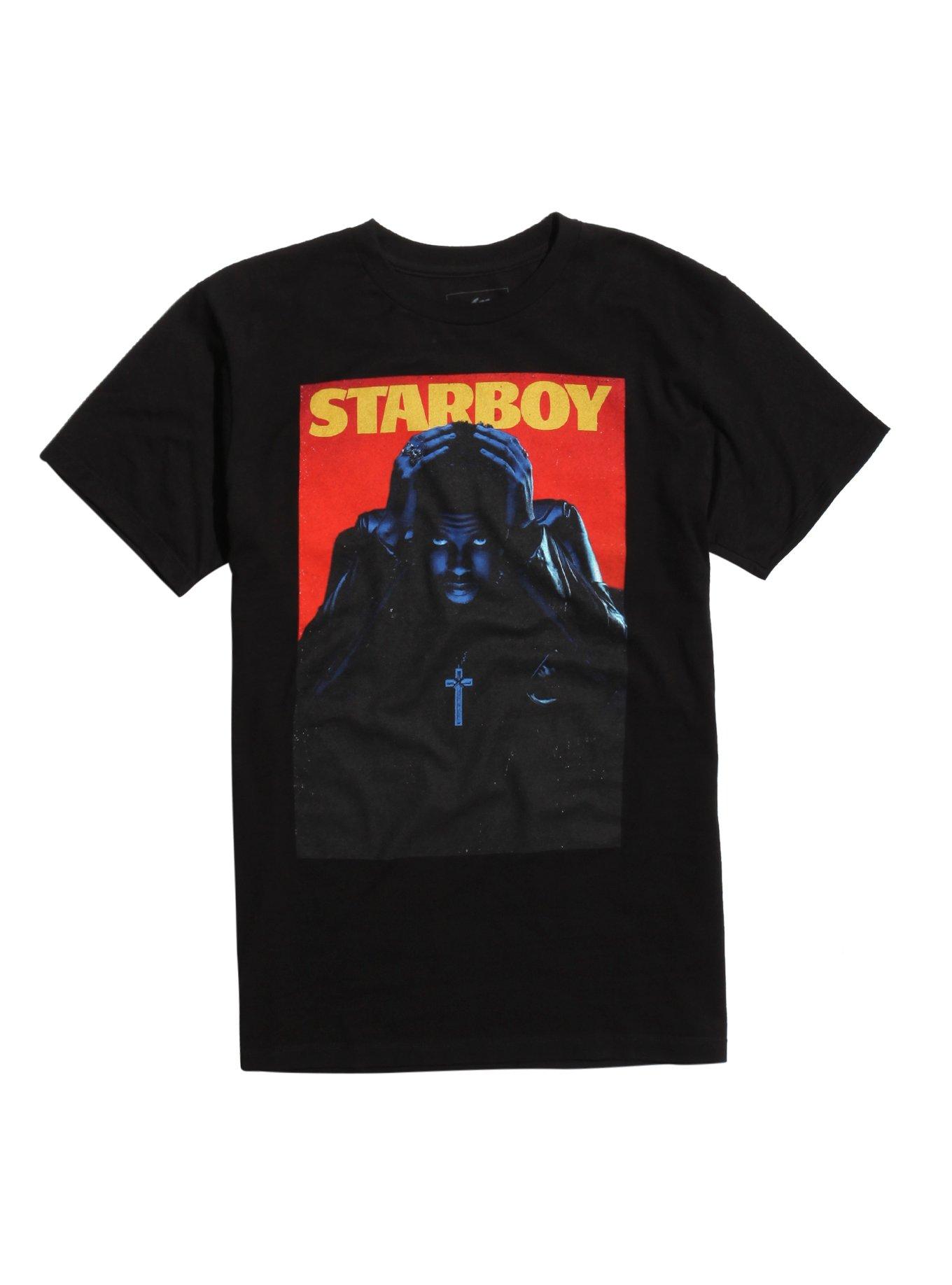 The Weeknd Starboy T-Shirt, BLACK, hi-res