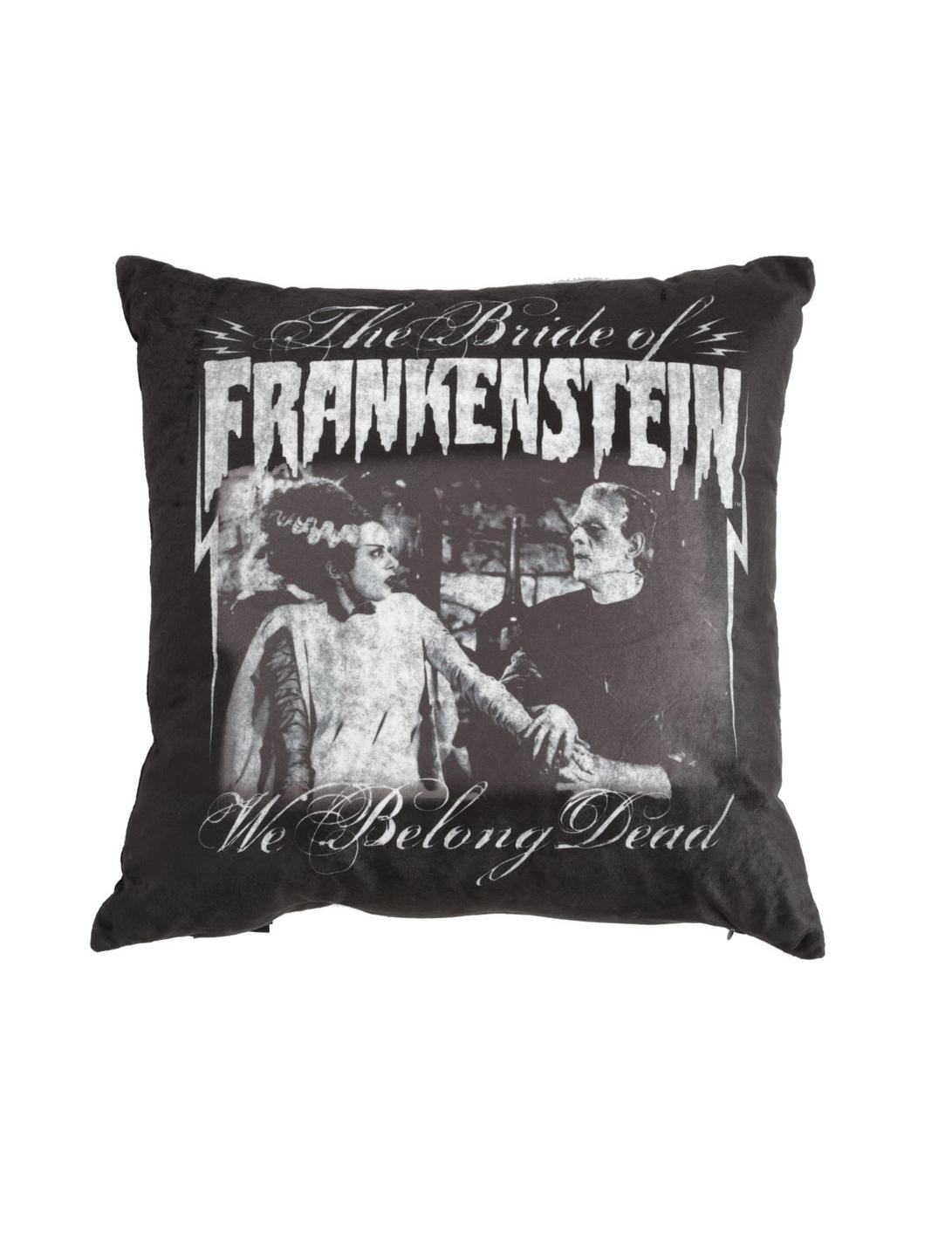 Rock Rebel Bride Of Frankenstein We Belong Dead Pillow, , hi-res