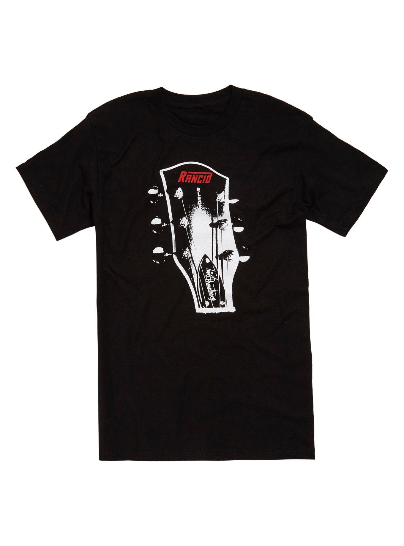 Rancid Guitar Headstock T-Shirt, BLACK, hi-res
