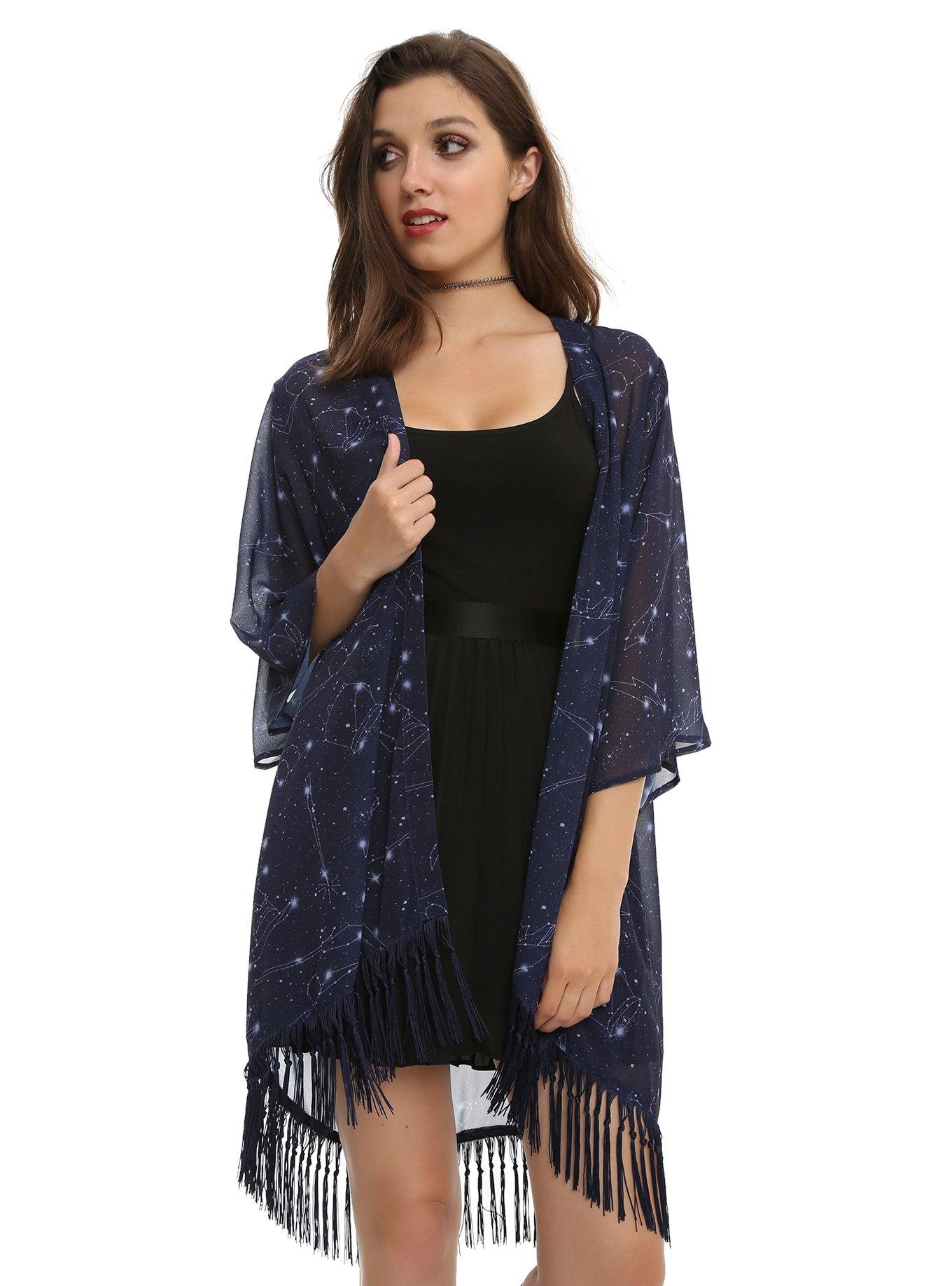 Harry Potter Constellation Kimono, DARK BLUE, hi-res