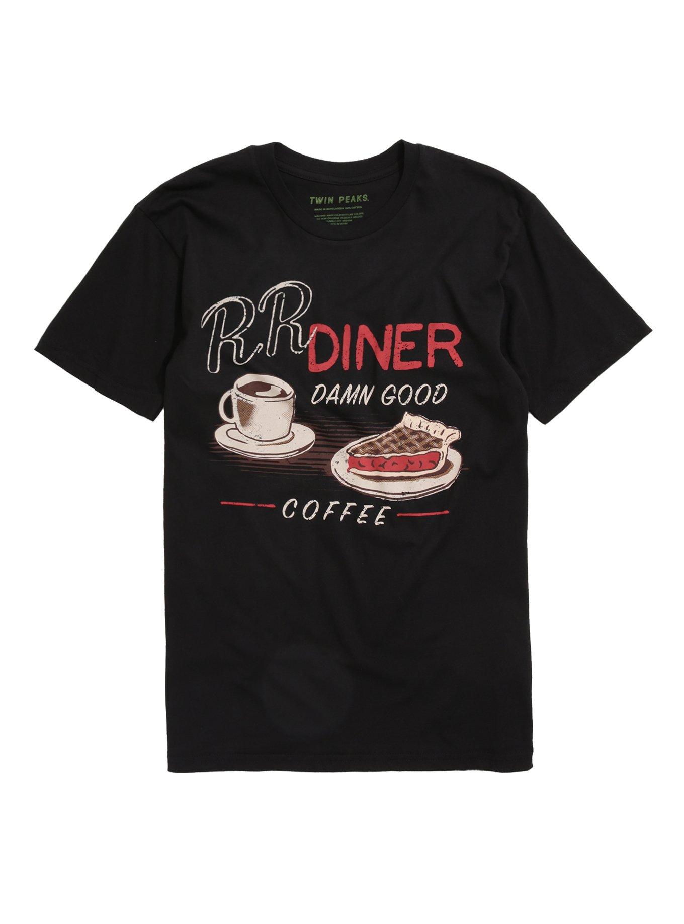 Twin Peaks Double R Diner T-Shirt, BLACK, hi-res