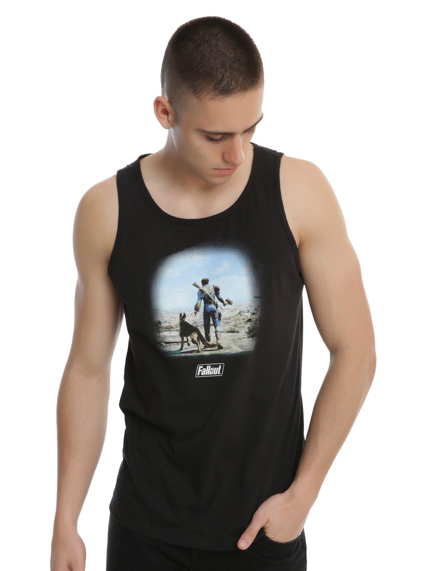 Fallout Sole Survivor And Dogmeat Tank Top, BLACK, hi-res
