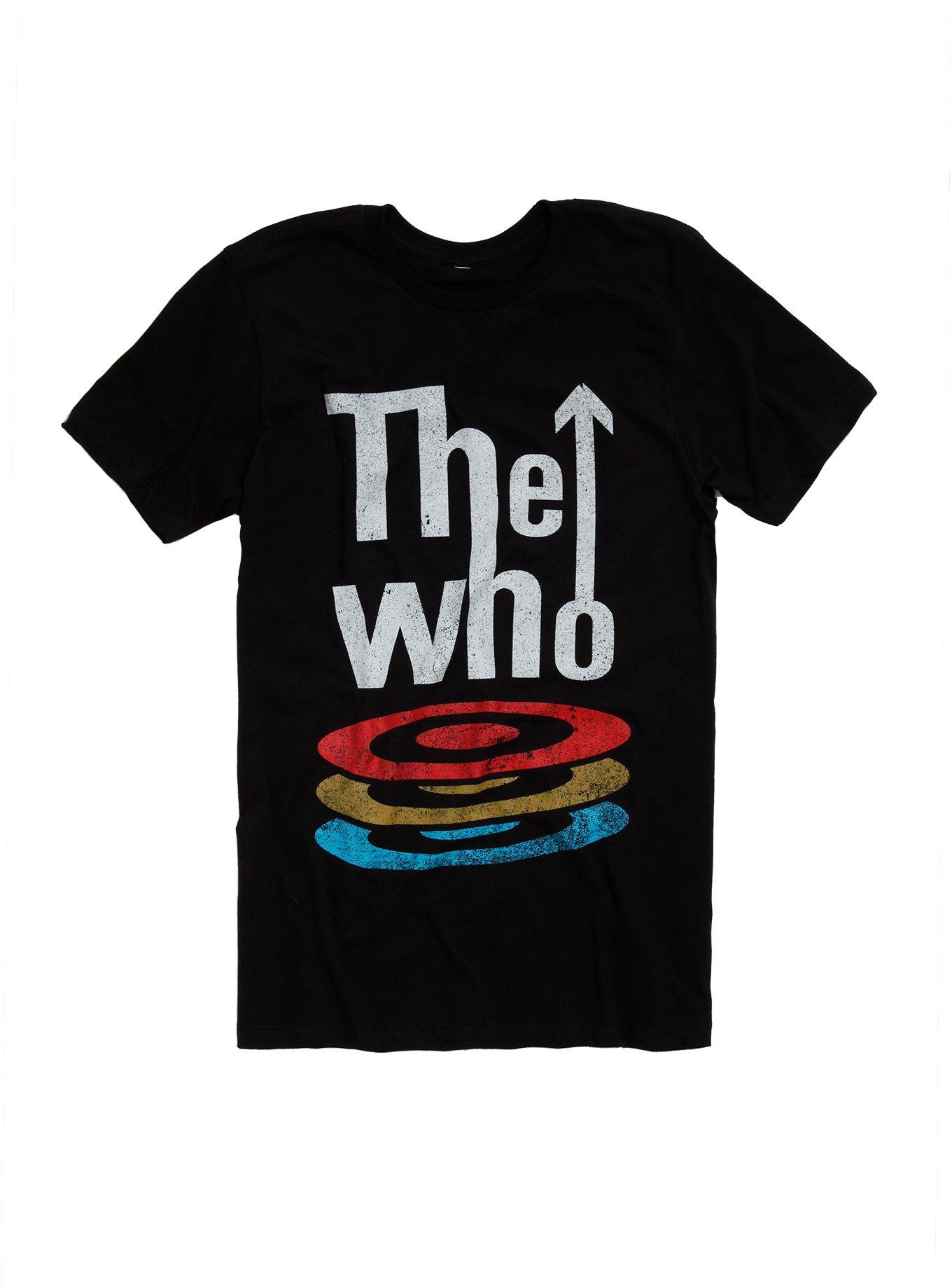 The Who Stacked Target Logo T-Shirt, BLACK, hi-res