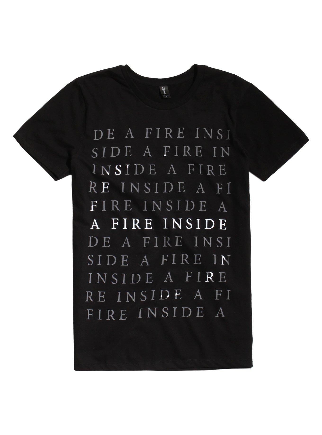 AFI A Fire Inside Repeated Logo T-Shirt, BLACK, hi-res