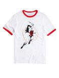 DC Wonder Woman Retro Ringer T-Shirt, WHITE, hi-res