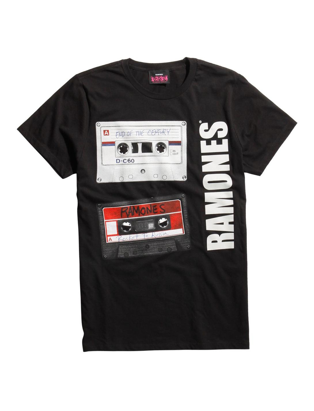 Ramones Cassettes T-Shirt, BLACK, hi-res