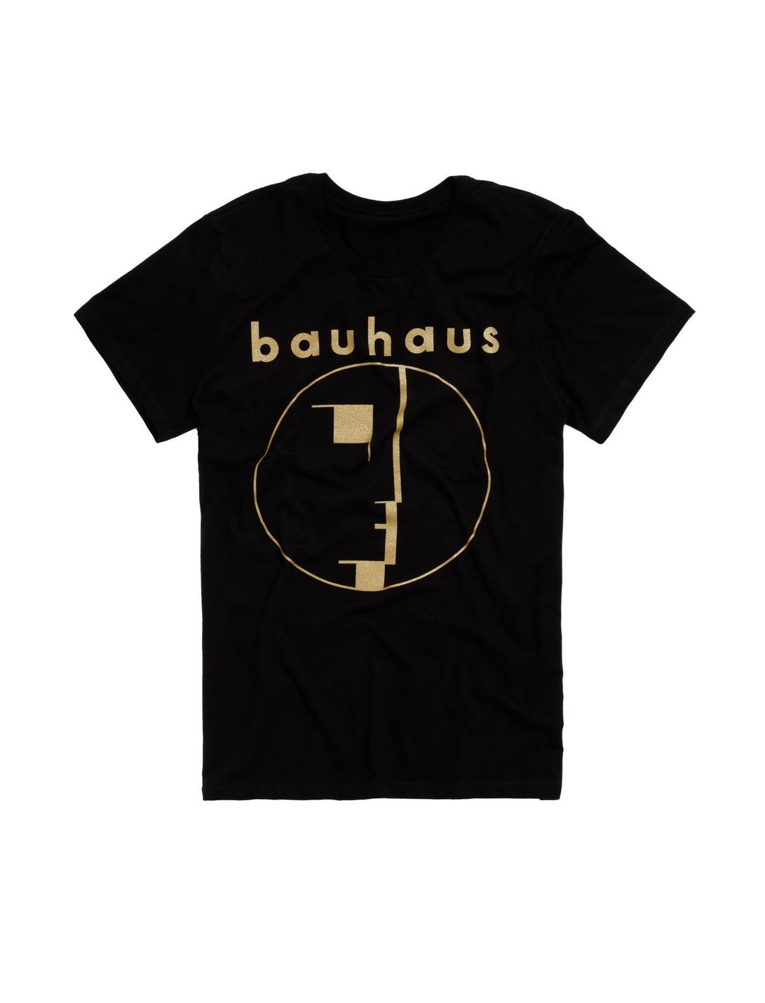 Bauhaus Gold Spirit Logo T-Shirt, BLACK, hi-res