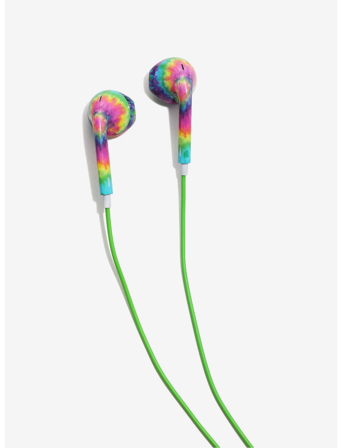 Tie Dye Earbuds With Microphone, , hi-res