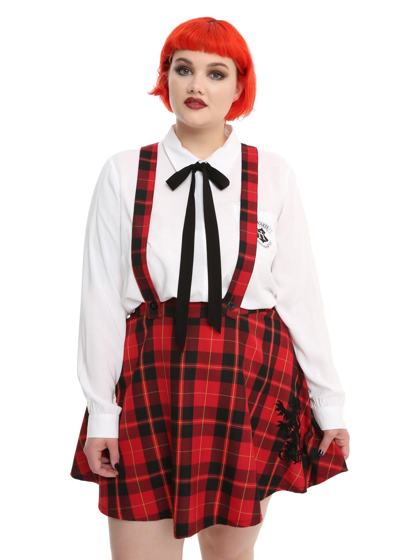 Plus size on sale school skirt