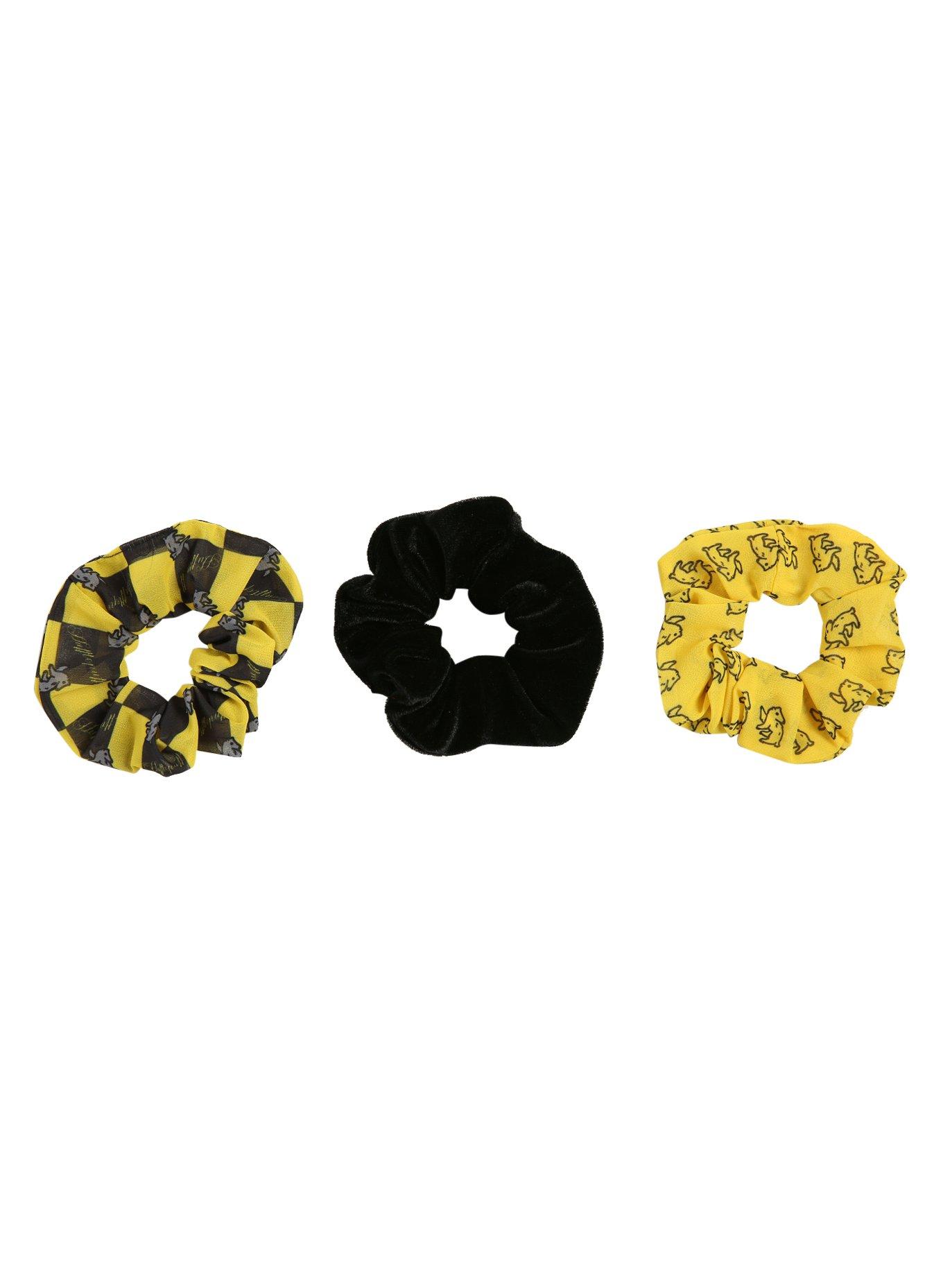 Harry Potter Hufflepuff Hair Scrunchy 3 Pack, , hi-res