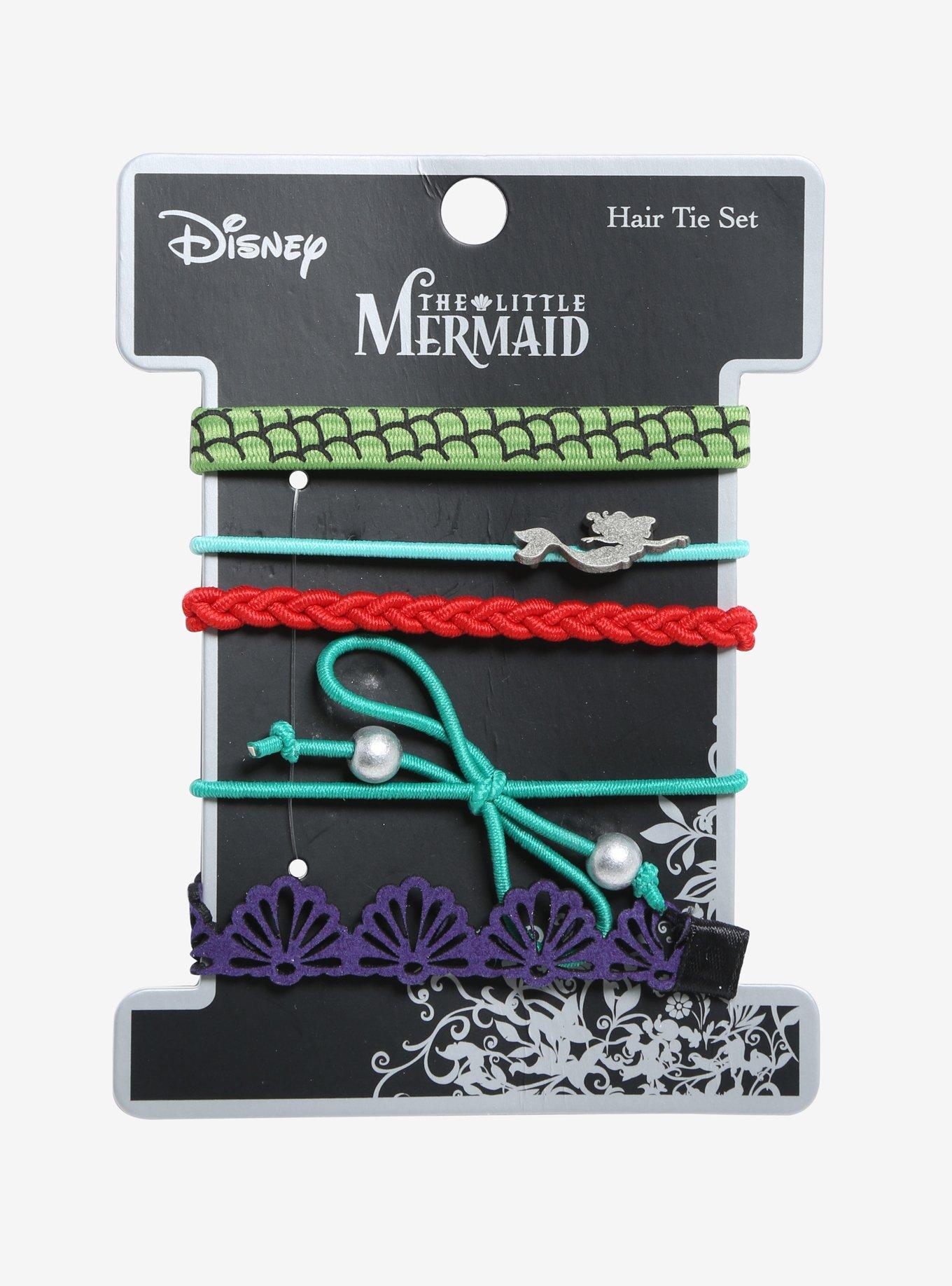 Disney The Little Mermaid Elastic Hair Tie Set, , hi-res