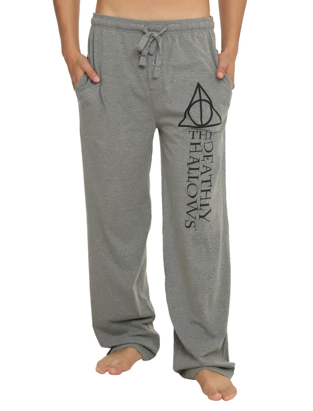 Harry Potter Deathly Hallows Guys Pajama Pants, GREY, hi-res