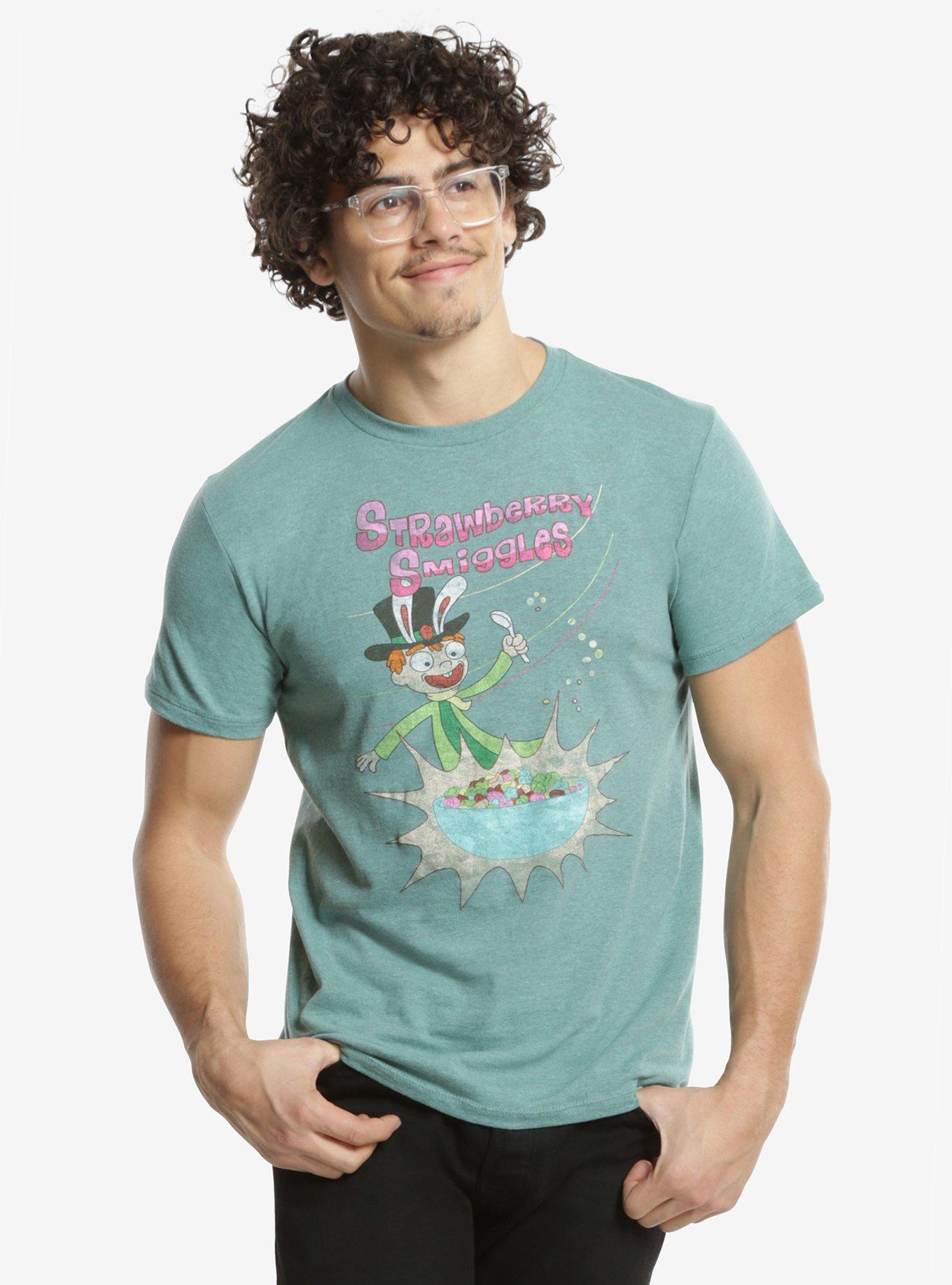 Rick And Morty Strawberry Smiggles T-Shirt, GREEN, hi-res