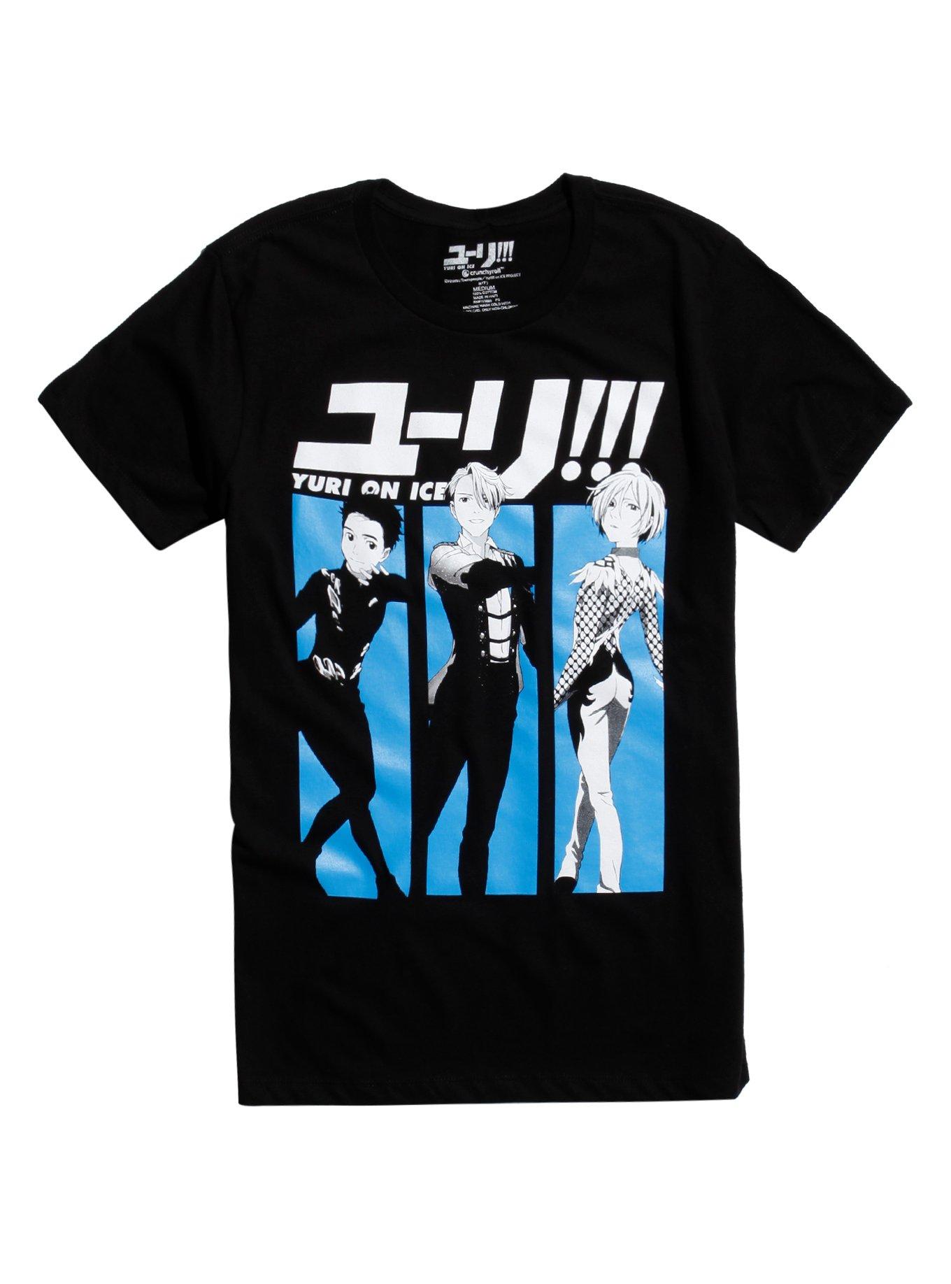 Yuri!!! On Ice Victor And Yuri Grand Prix T-Shirt, BLACK, hi-res