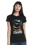 Falling In Reverse Chrome Heart Girls T-Shirt, BLACK, hi-res