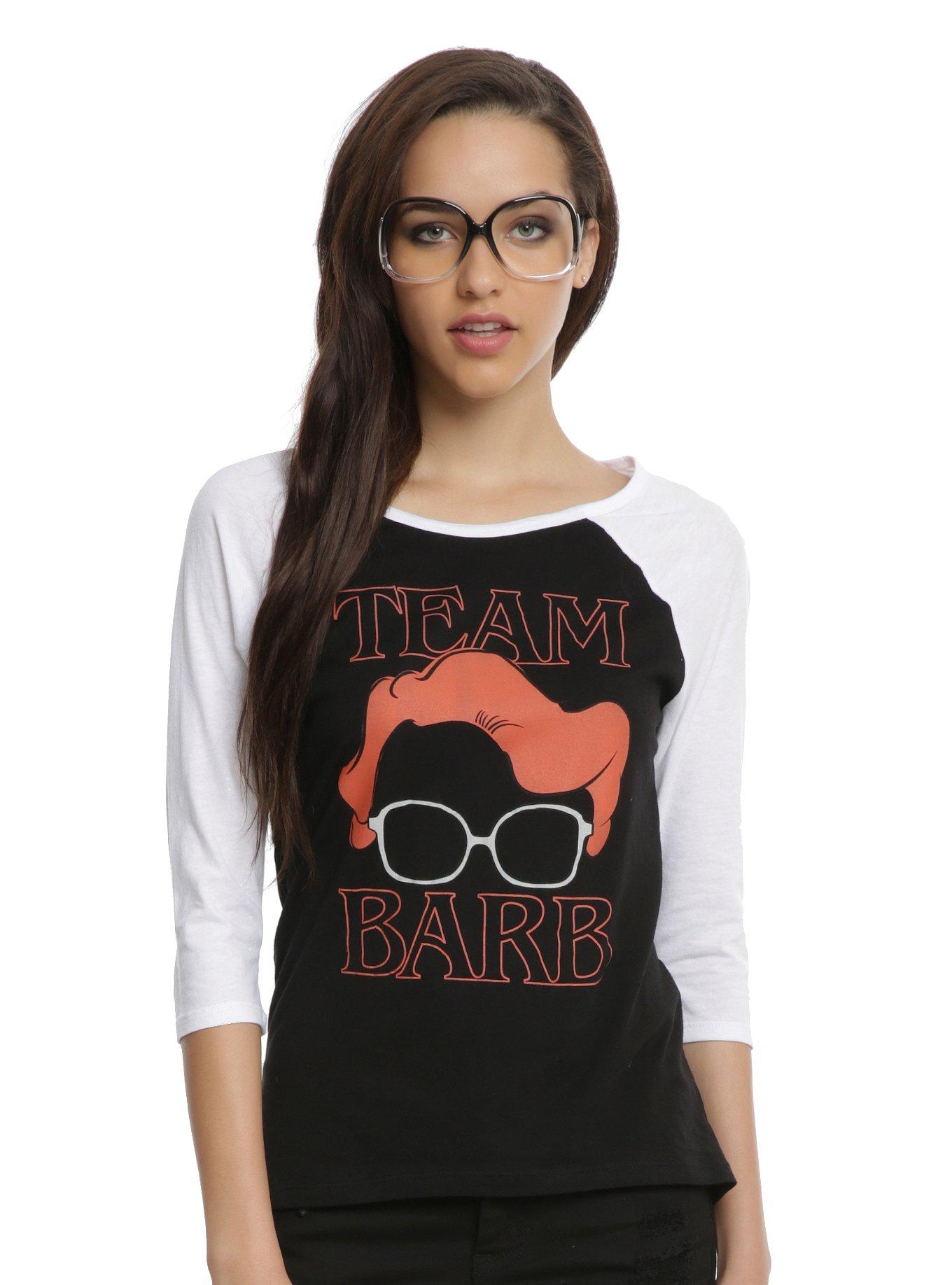 Stranger Things Team Barb Girls Raglan, BLACK, hi-res