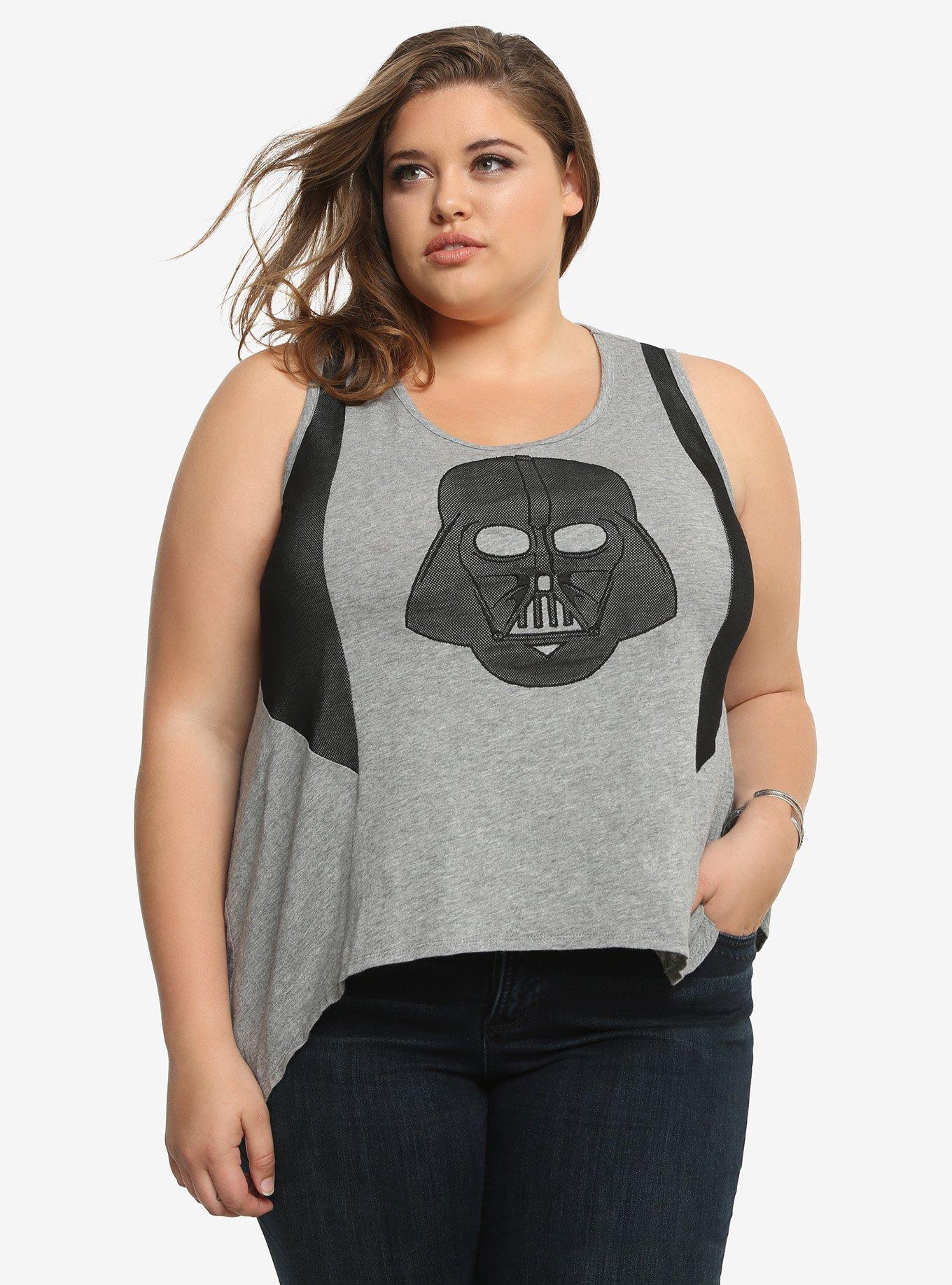 Star Wars Lack Of Faith Tank Top Plus Size, GREY, hi-res