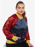 DC Comics Wonder Woman Satin Souvenir Jacket Plus Size, BLUE, hi-res