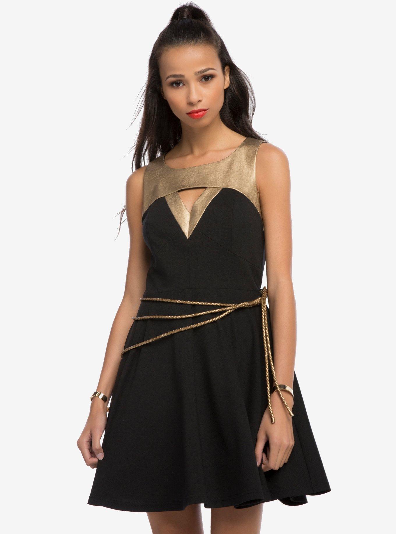 DC Comics Wonder Woman Lasso Dress, BLACK, hi-res