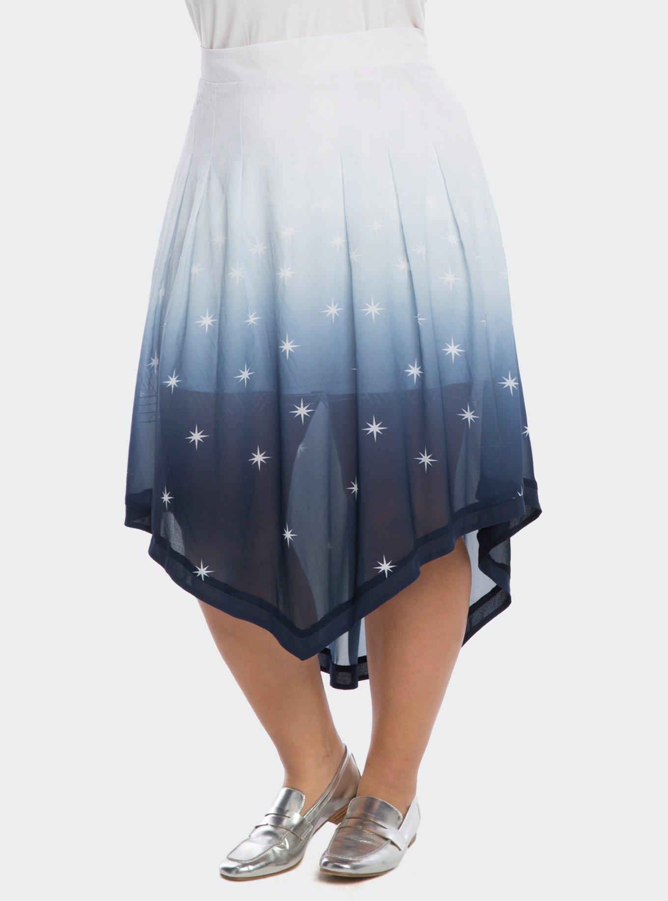 DC Comics Wonder Woman Ombre Skirt Plus Size, BLUE, hi-res