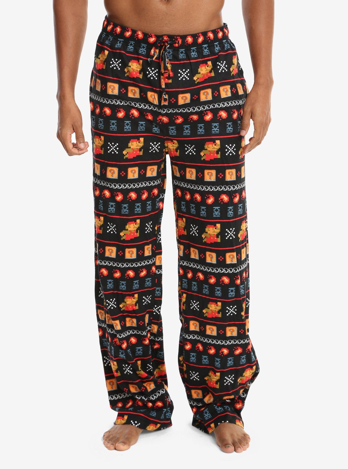 Nintendo Super Mario Bros. 8 Bit Sleep Pants Gift Set, BLACK, hi-res