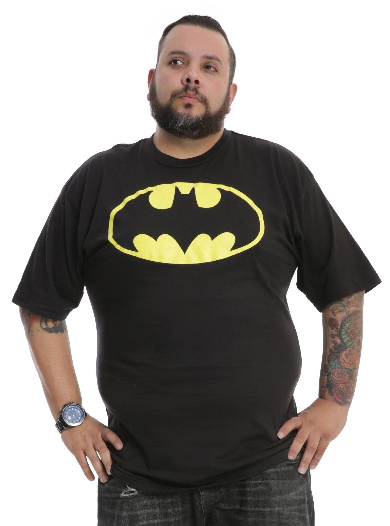 DC Comics Batman Logo T-Shirt Big & Tall, BLACK, hi-res