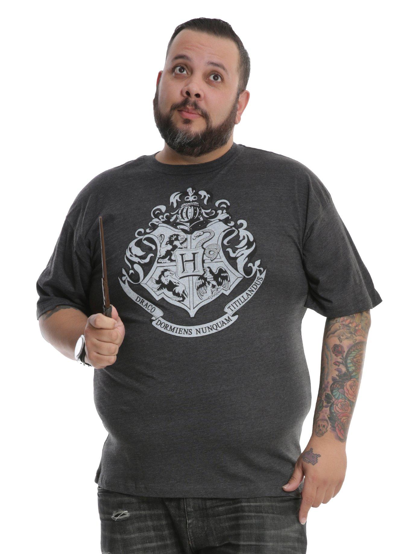 Harry Potter Hogwarts Crest T-Shirt Big & Tall, BLACK, hi-res