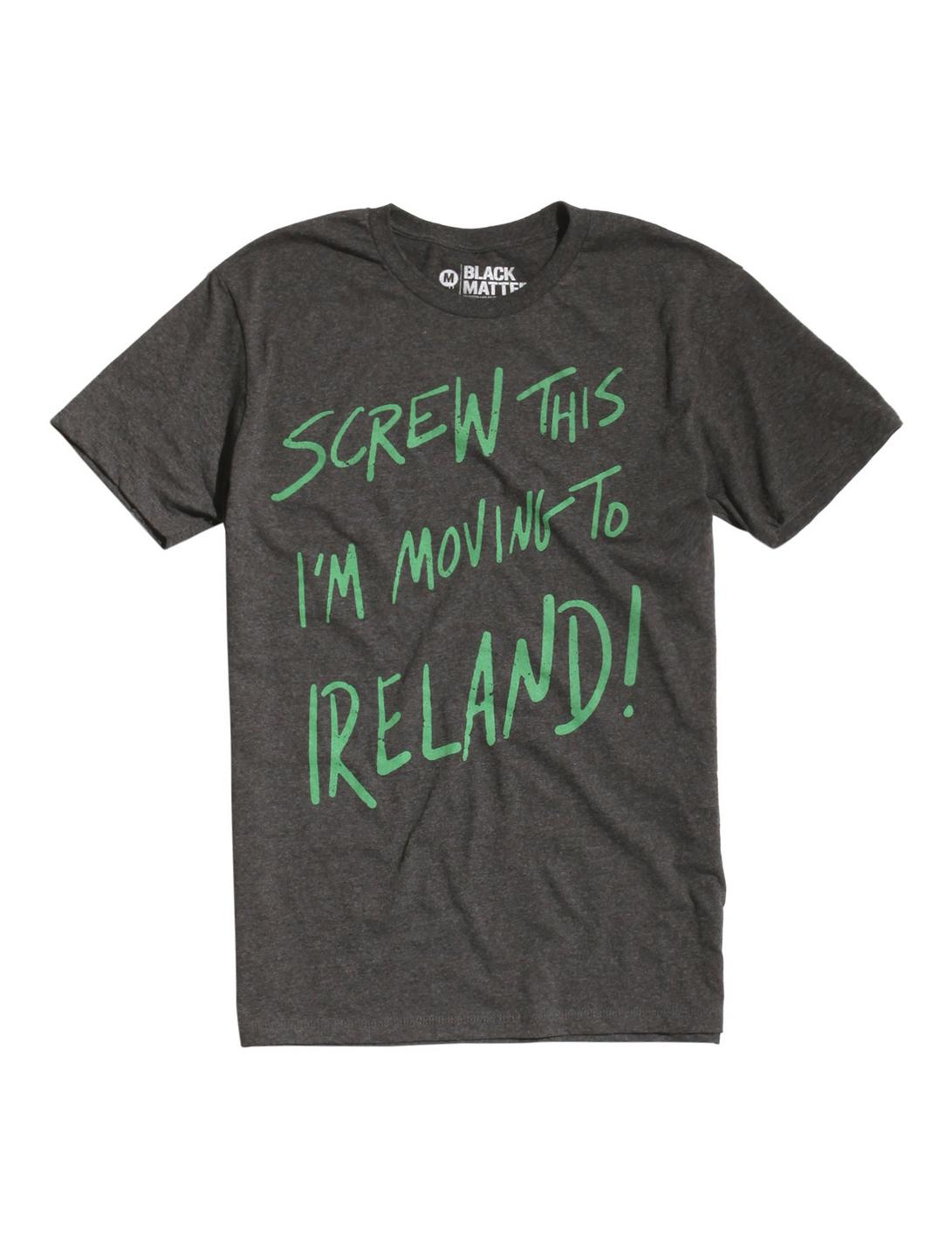 Moving To Ireland T-Shirt, CHARCOAL, hi-res