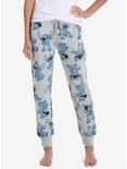 Disney Lilo & Stitch Allover Print Womens Joggers - BoxLunch Exclusive, GREY, hi-res