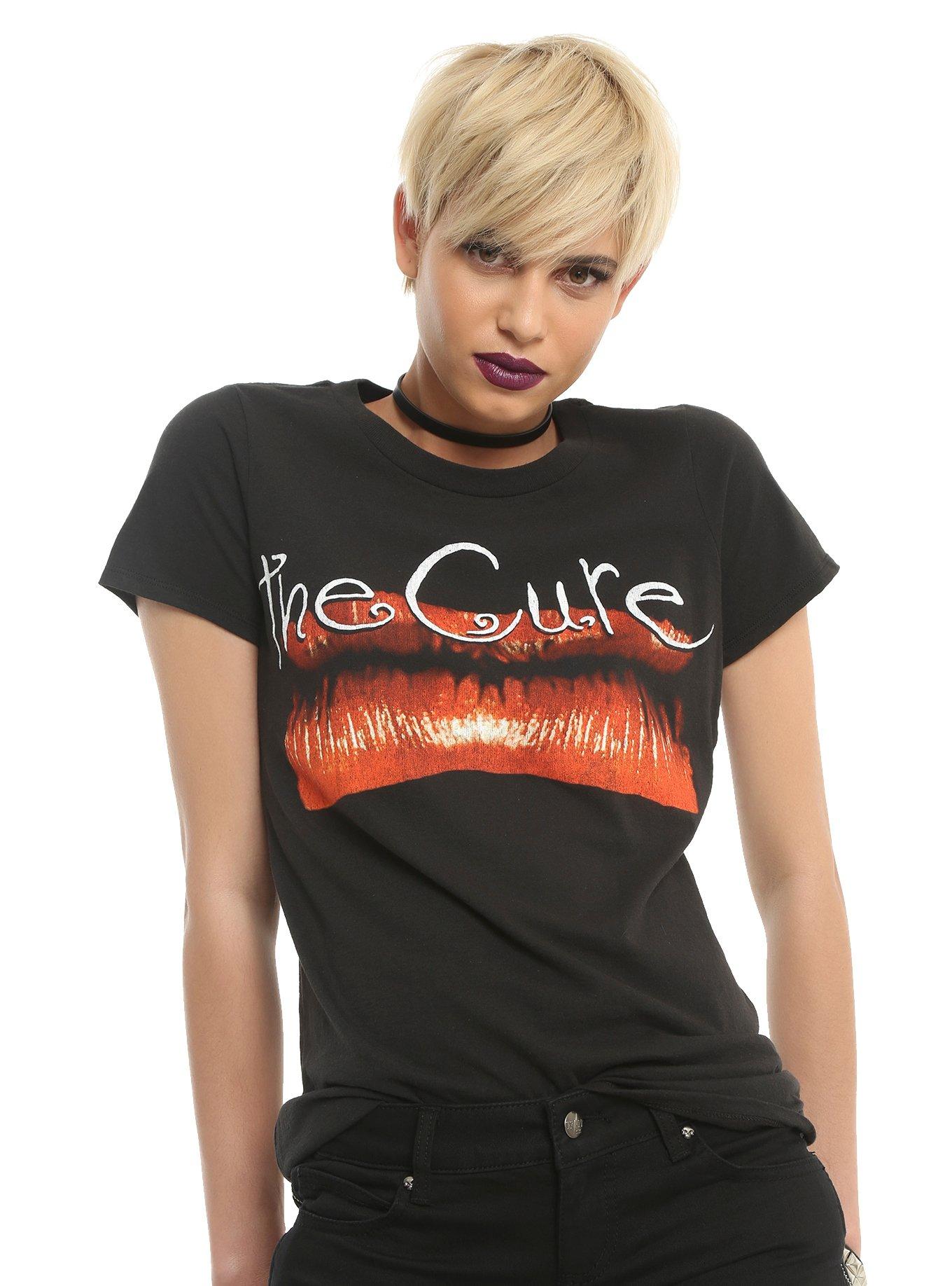 The Cure Kiss Me Kiss Me Kiss Me Girls T-Shirt, BLACK, hi-res