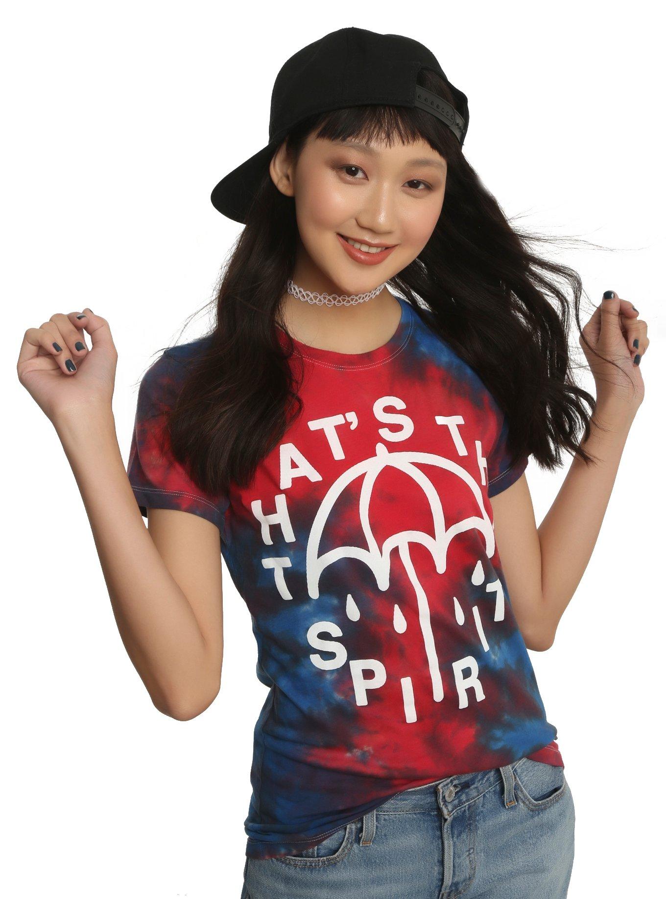 Bring Me The Horizon That's The Spirit Umbrella Girls Tie-Dye T-Shirt, TIE DYE, hi-res