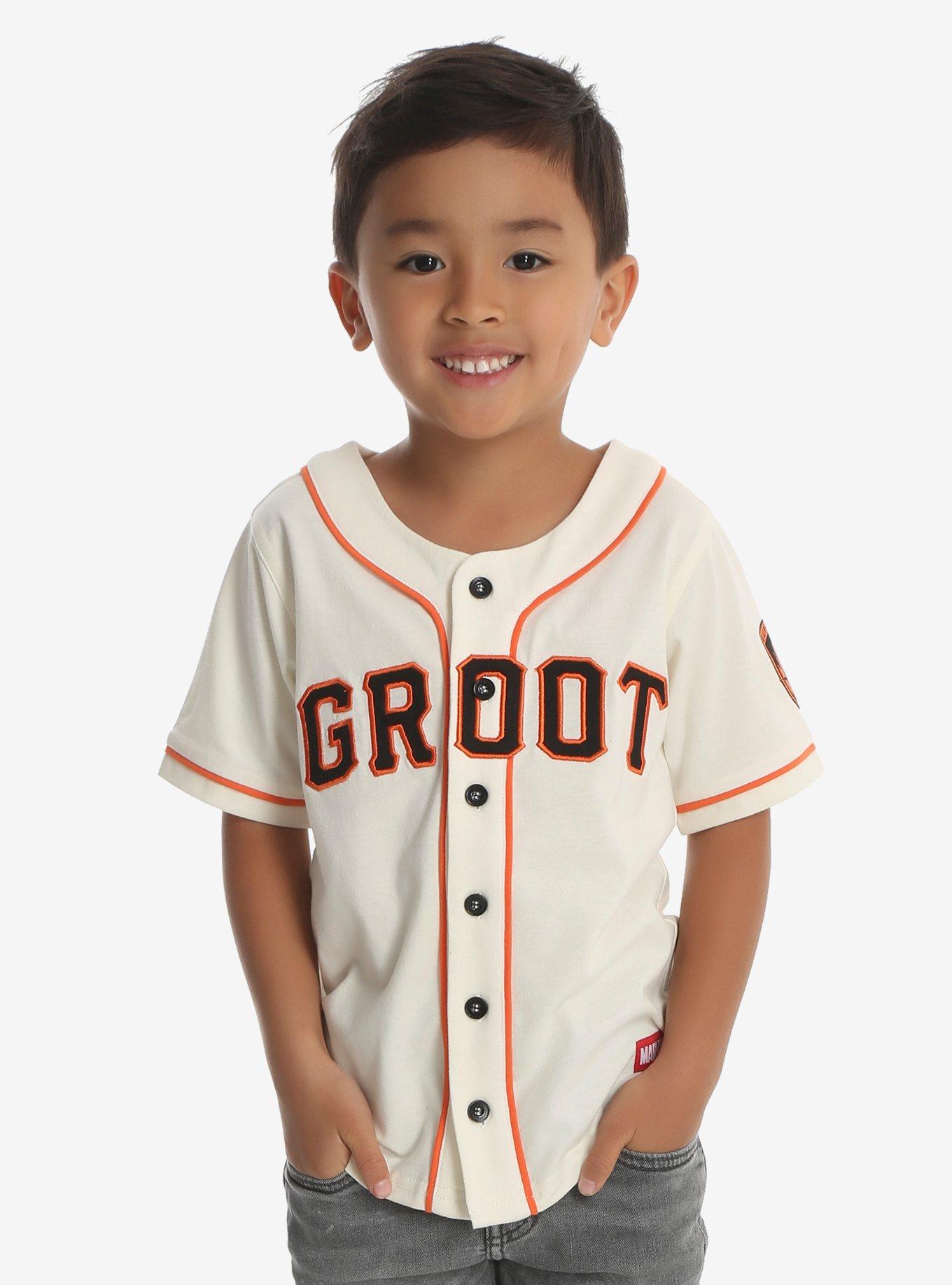 Marvel Guardians Of The Galaxy Groot Toddler Baseball Jersey, WHITE, hi-res