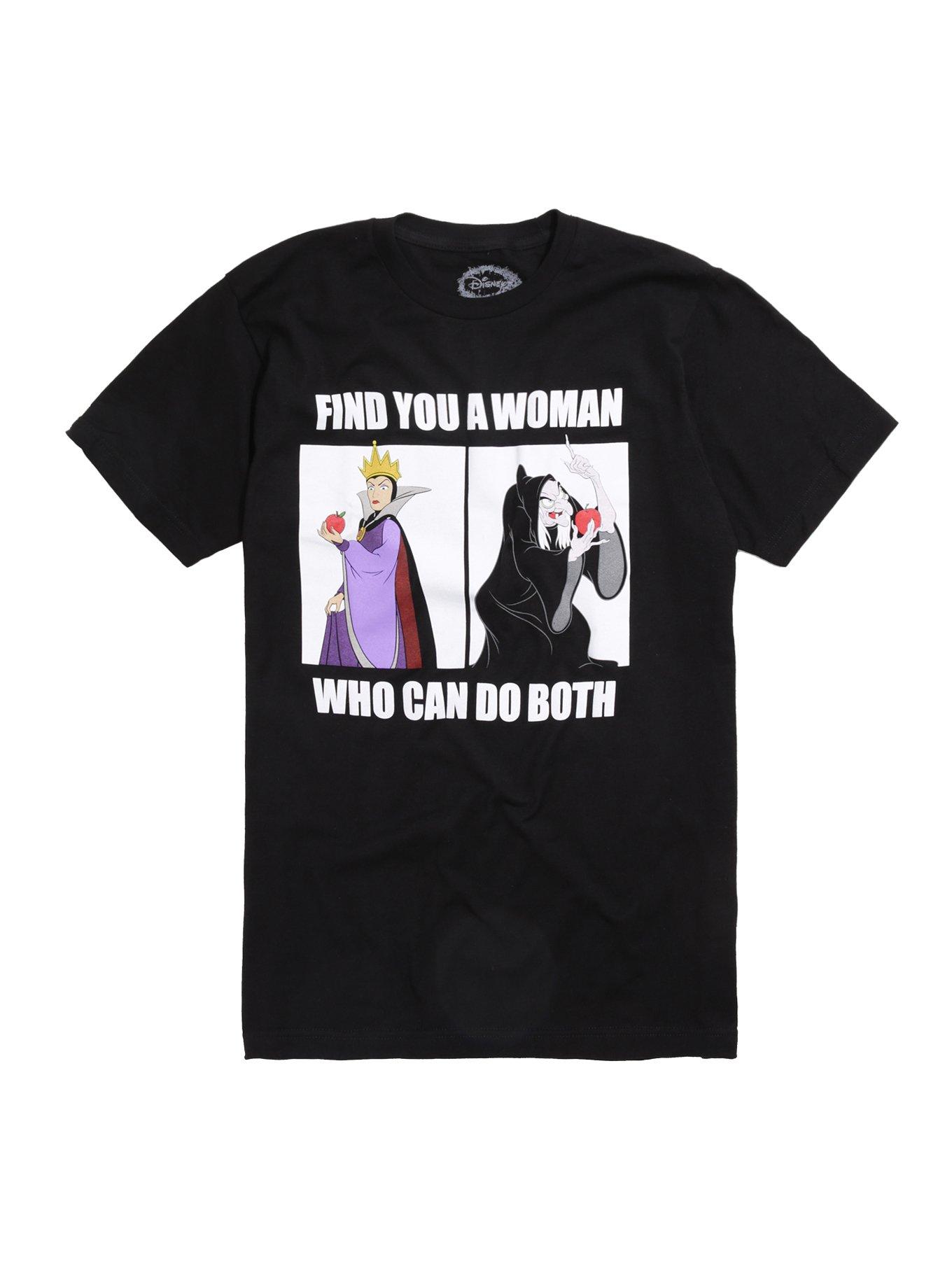 Disney Snow White Evil Queen Find You A Woman T-Shirt, BLACK, hi-res