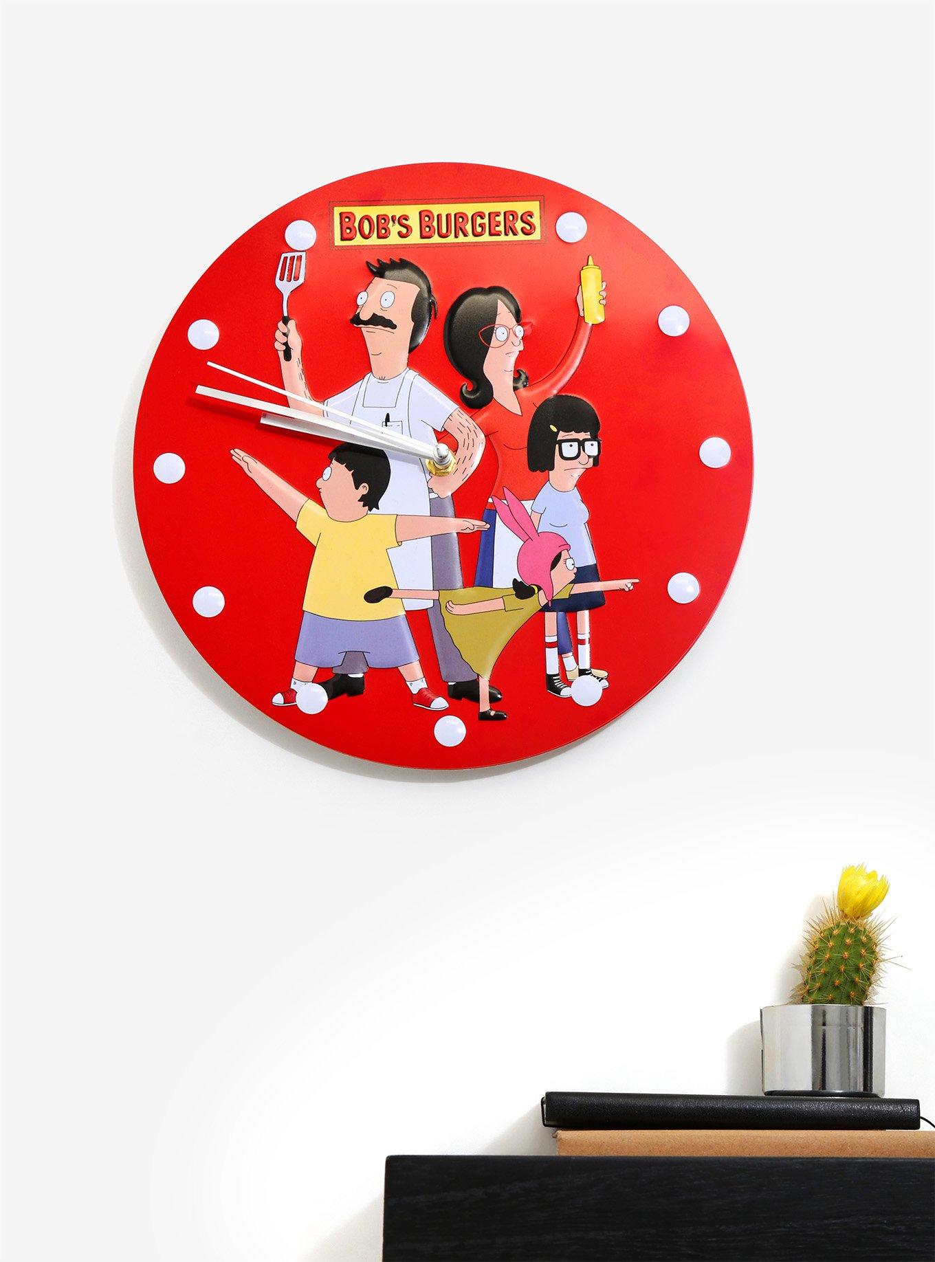 Bob's Burgers Red Wall Clock, , hi-res