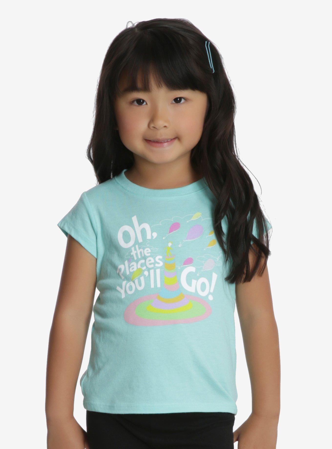 Dr. Seuss Oh, The Places You'll Go! Youth Tee, TEAL, hi-res