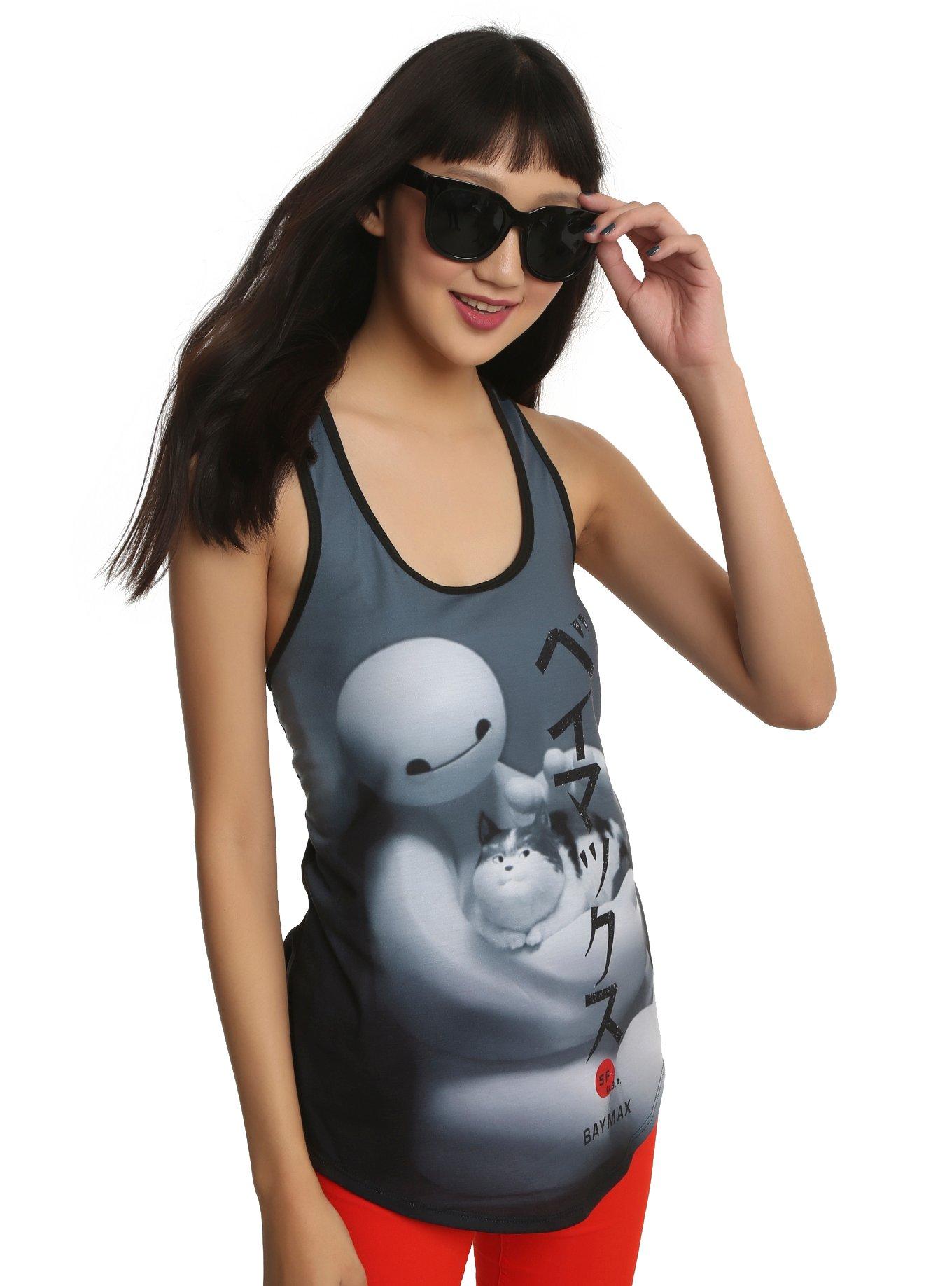 Disney Big Hero 6 Baymax Mochi Girls Tank Top, BLACK, hi-res