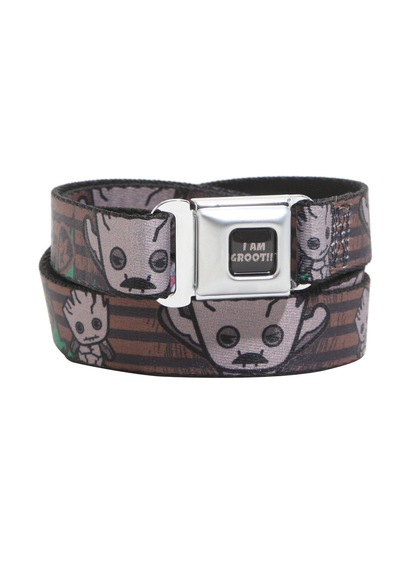 Marvel Guardians Of The Galaxy Chibi Groot Mini Seat Belt Buckle Belt, , hi-res