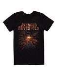 Avenged Sevenfold Fire Breathing Deathbat T-Shirt, BLACK, hi-res