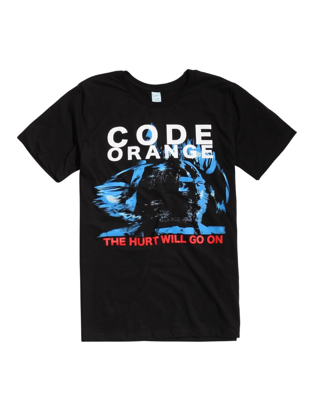 Code Orange Hurt Goes On T-Shirt, BLACK, hi-res