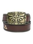 Nintendo The Legend Of Zelda Brown & Gold Triforce Belt, BROWN, hi-res