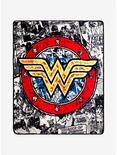 DC Comics Wonder Woman Comic Art Throw Blanket, , hi-res