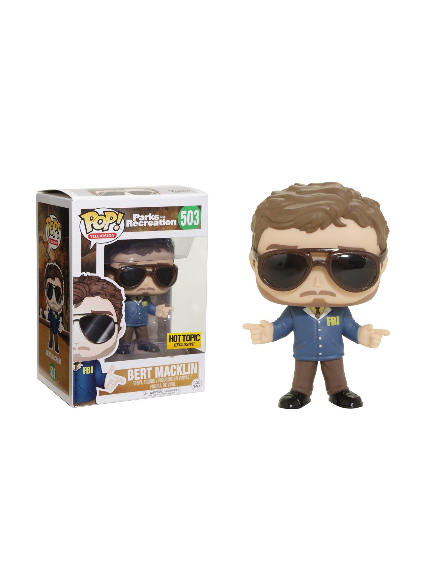 Funko Parks And Recreation Pop! Television Bert Macklin Vinyl Figure Hot Topic Exclusive, , hi-res