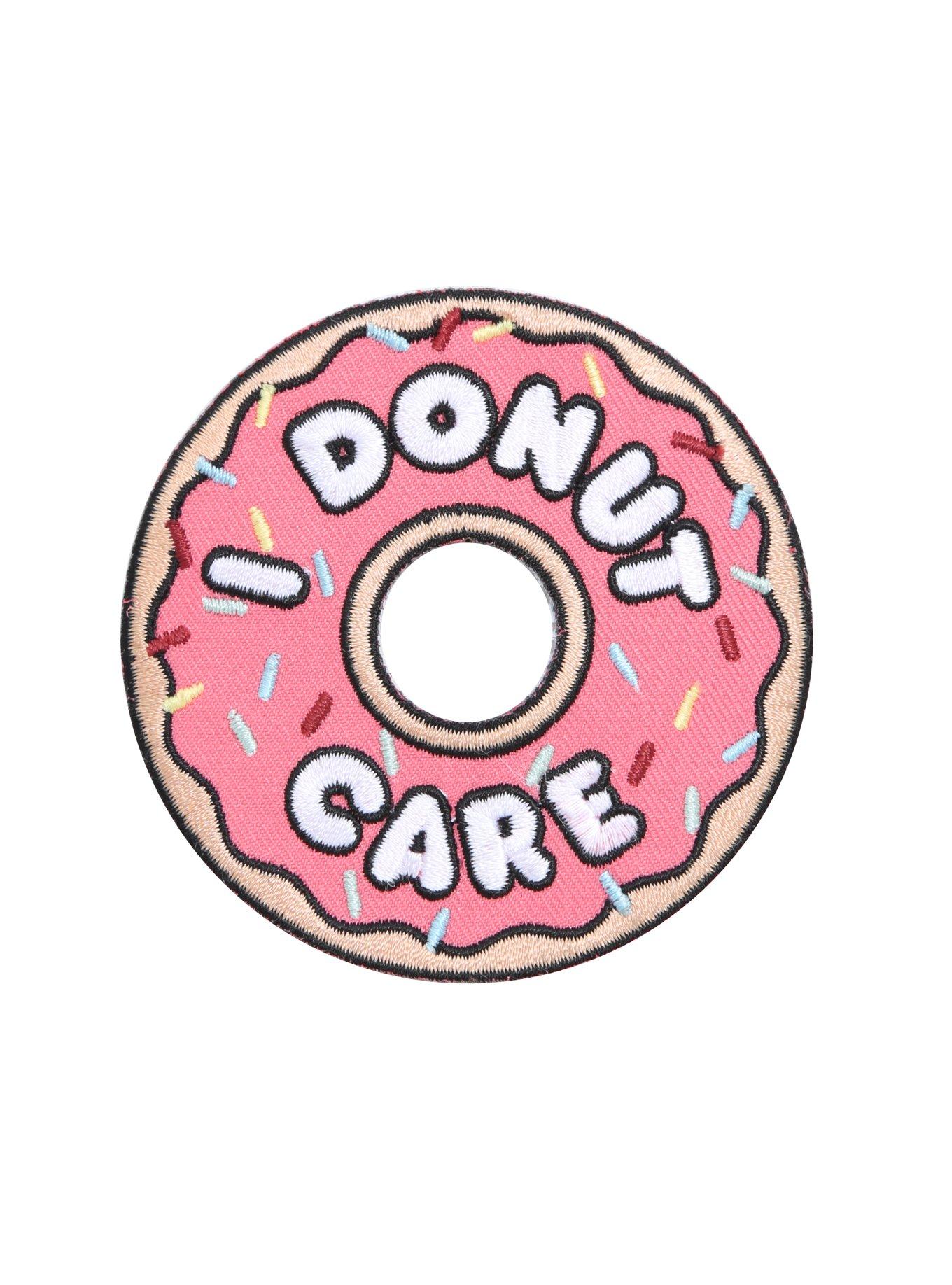 Loungefly I Donut Care Iron-On Patch, , hi-res