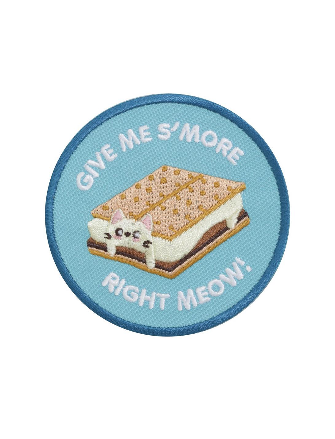 Loungefly Cat S'More Right Meow Iron-On Patch, , hi-res