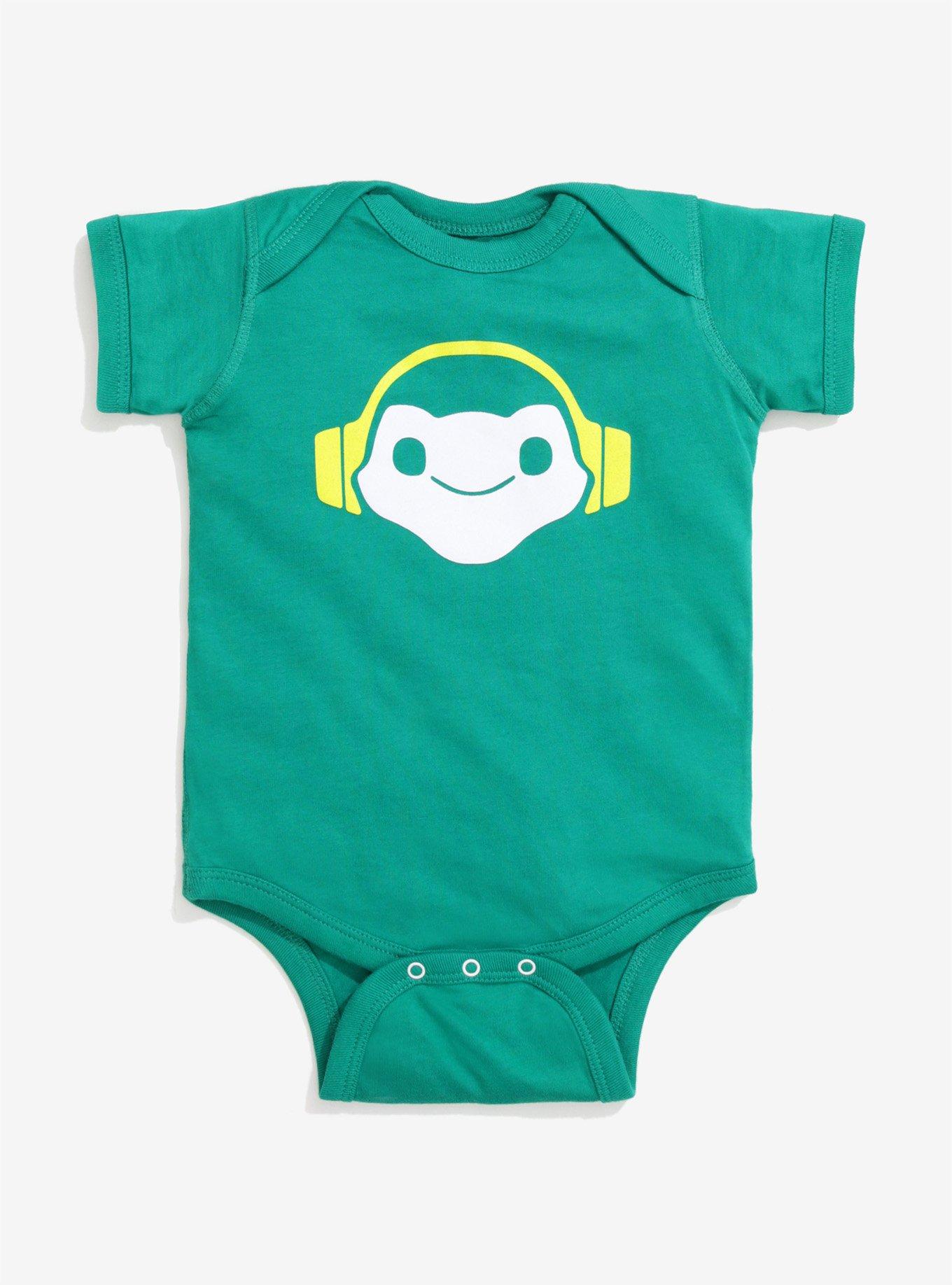 Overwatch Lucio Baby Bodysuit, GREEN, hi-res