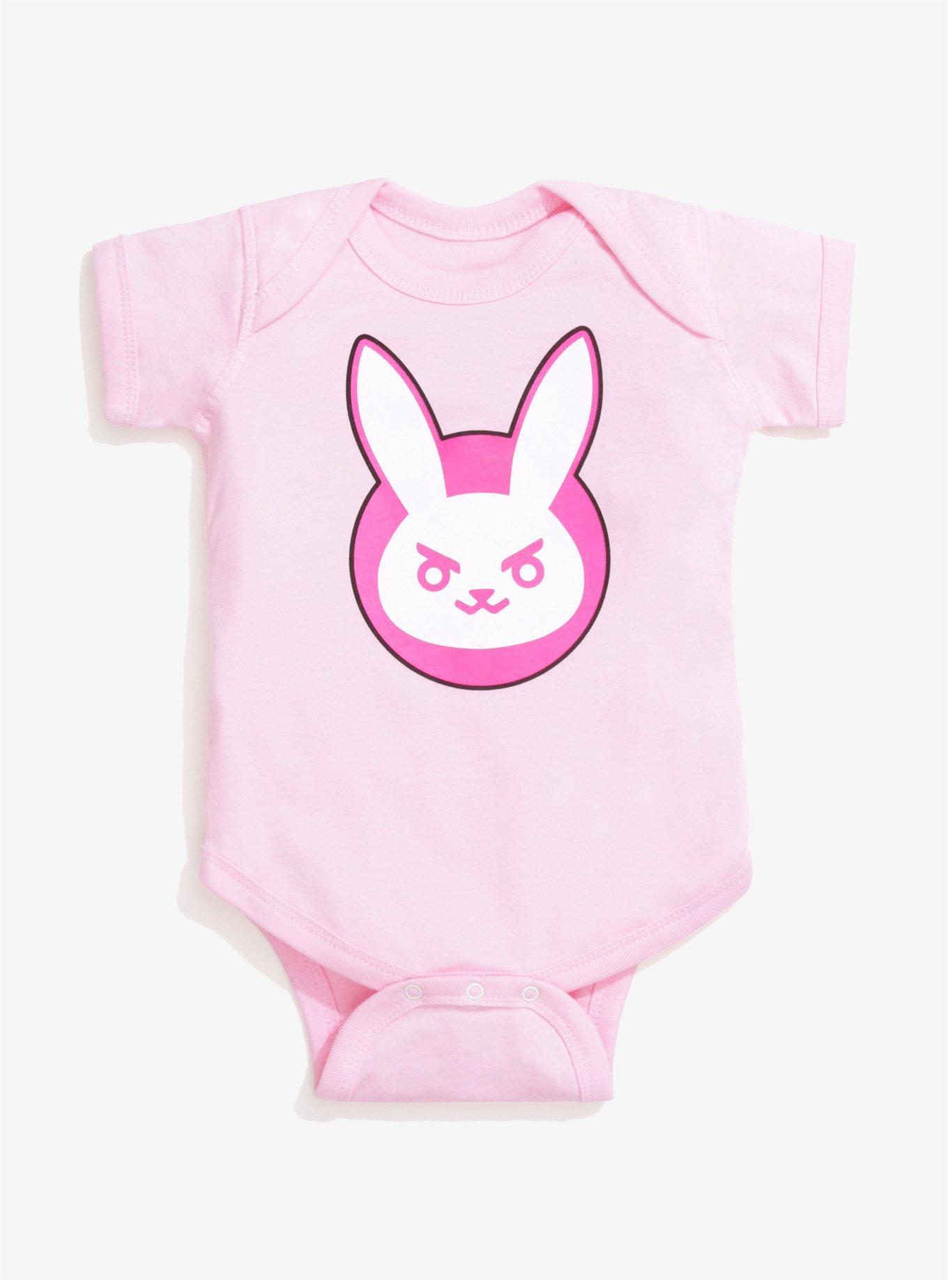 Overwatch D.Va Baby Bodysuit, PINK, hi-res