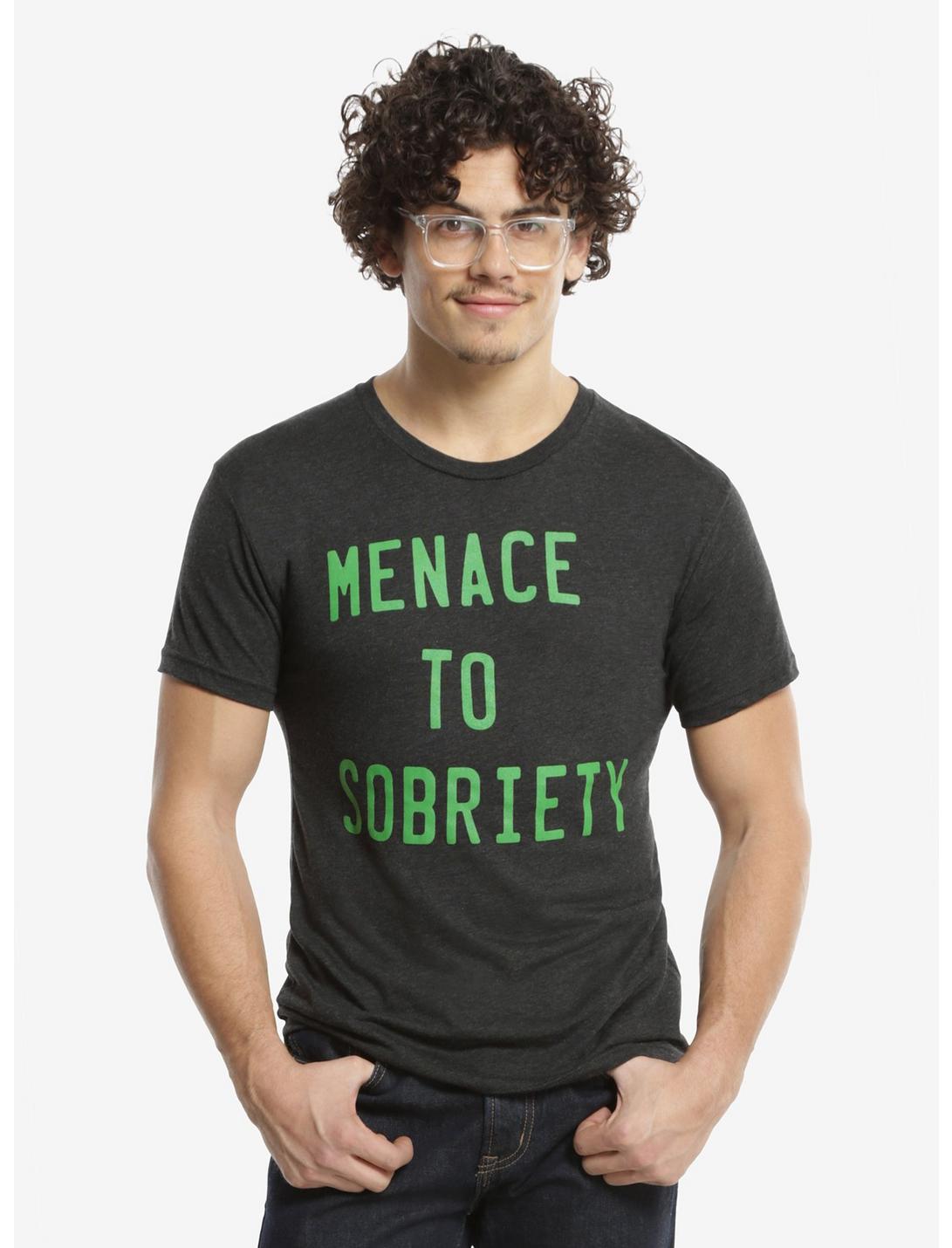 Menace To Sobriety T-Shirt, BLACK, hi-res
