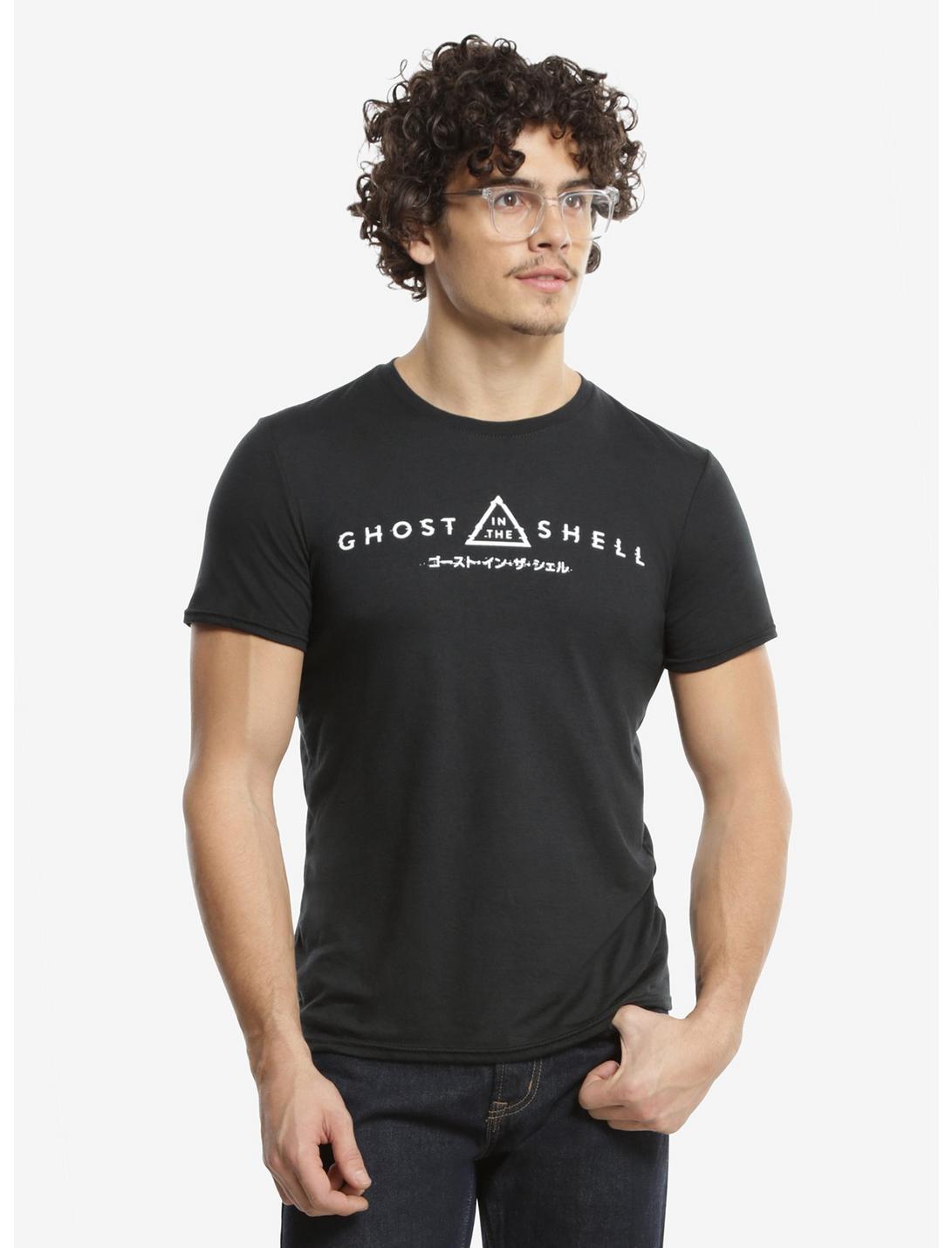 Ghost In The Shell Triangle Logo T-Shirt, BLACK, hi-res